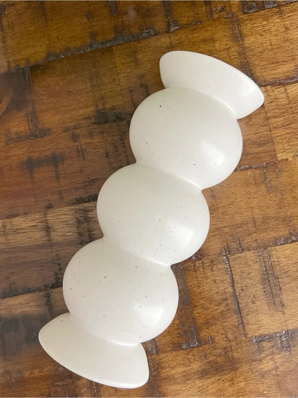 White Ceramic Bubble Candle Holder